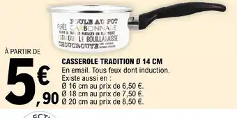 E.Leclerc Casserole Tradition 14cm offre