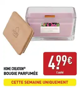 ALDI HOME CREATION BOUGIE PARFUMÉE offre