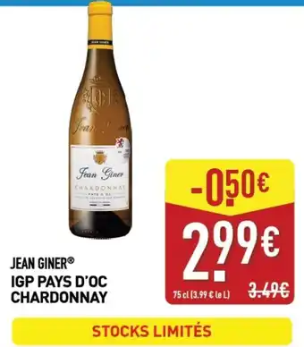 JEAN GINER CHARDONNAY