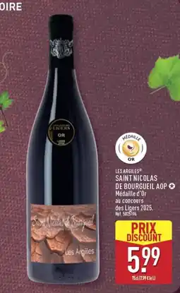 ALDI Les Argiles Saint Nicolas de Bourgueil AOP offre