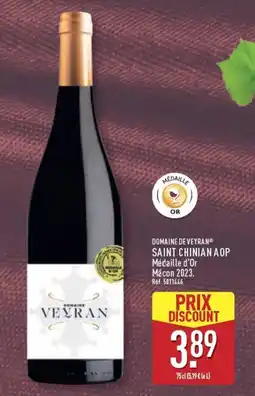 ALDI DOMAINE DE VEYRAN SAINT CHINIAN AOP offre