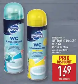 ALDI POWER FORCE NETTOYANT MOUSSE WC offre