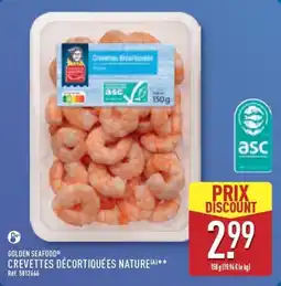 ALDI GOLDEN SEAFOOD CREVETTES DÉCORTIQUÉES NATURE offre