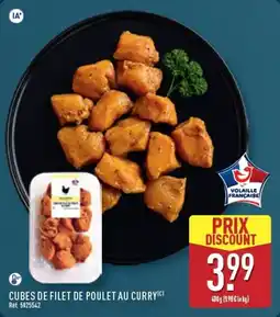 ALDI CUBES DE FILET DE POULET AU CURRY offre