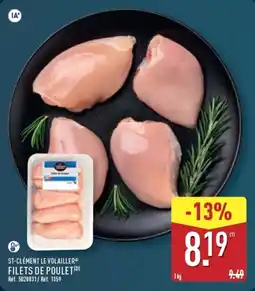 ALDI ST-CLÉMENT LE VOLAILLER FILETS DE POULET offre