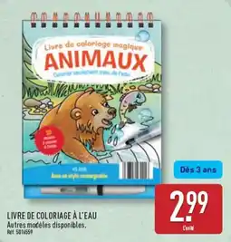 ALDI Livre de coloriage magique ANIMAUX offre