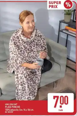 ALDI HOME CREATION PLAID PONCHO offre