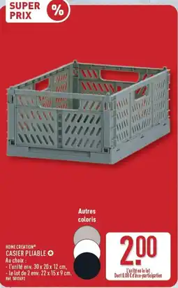 ALDI HOME CREATION® CASIER PLIABLE offre