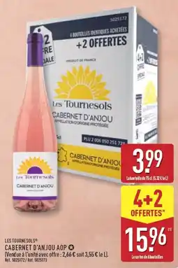 ALDI Les Tournesols CABERNET D'ANJOU AOP offre