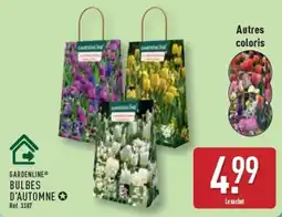 ALDI GARDENLINE BULBES D'AUTOMNE offre