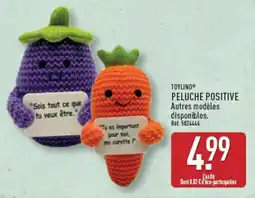 ALDI TOYLINO PELUCHE POSITIVE offre