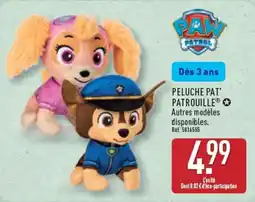ALDI PAW PATROL PELUCHE PAT' PATROUILLE offre