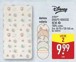 ALDI Disney Draps-housse Bébé offre