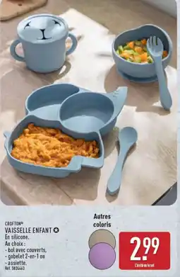 ALDI CROFTON VAISSELLE ENFANT offre