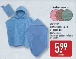 ALDI NOVITÉSSE PONCHO OU CAPE DE BAIN offre