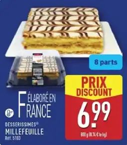 ALDI DESSERISSIMES® MILLEFEUILLE offre