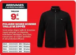 Brico Dépôt Polaire - noire homme taille m zippee offre