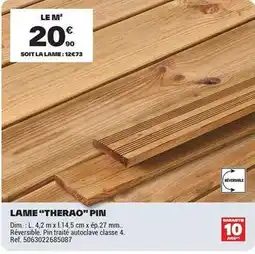 Brico Dépôt Dim - lame therao offre