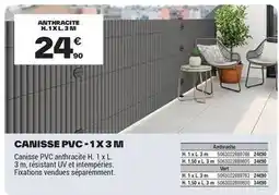 Brico Dépôt Canisse pvc-1x3 m offre