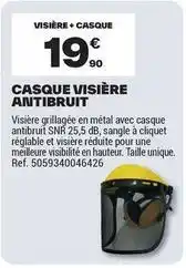 Brico Dépôt Db - casque visière antibruit offre