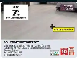Brico Dépôt Chêne - sol stratifié gatteo offre