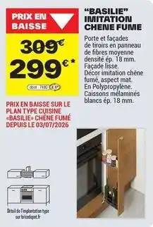 Brico Dépôt Chêne - basile imitration chene fume offre