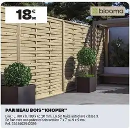 Brico Dépôt Dim - panneau bois khoper offre