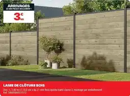 Brico Dépôt Dim - lame de clôture bois offre