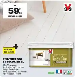Brico Dépôt Peinture sol et escalier 2l offre