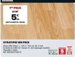 Brico Dépôt Chêne - stratifie 1er prix offre