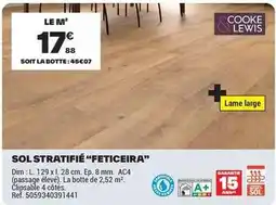 Brico Dépôt Dim - sol stratifié feticieira offre