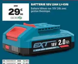 Brico Dépôt Batterie 18v 2ah li-ion offre