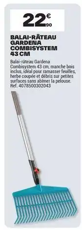 Brico Dépôt Gardena - balai-bâteau conibusystem 43 cm offre