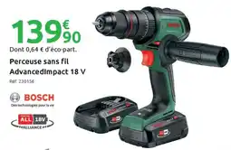 Mr Bricolage BOSCH Perceuse sans fil AdvancedImpact 18 V offre