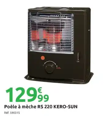 KERO-SUN Poêle à mèche RS 220