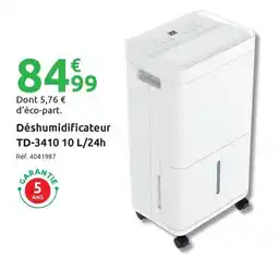 Mr Bricolage Deshumidificateur TD-3410 offre