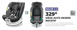 Feu Vert sparco SIÈGE AUTO SK3000 ROTATIF offre