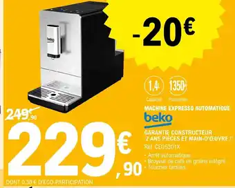 E.Leclerc Machine Expresso Automatique offre