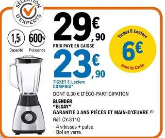 E.Leclerc Blender offre