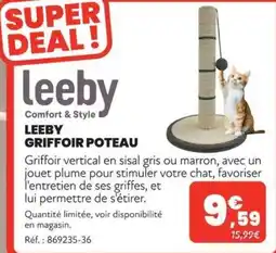 Animalis leeby Griffifoir Poteau offre