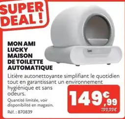Animalis Lucky Maison de Toilette Automatique offre