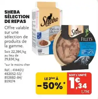 Sheba Sélection de Repas