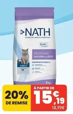 Animalis NATH Sterilised Chicken and Rice offre