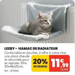 Animalis LEEBY HAMAC DE RADIATEUR offre