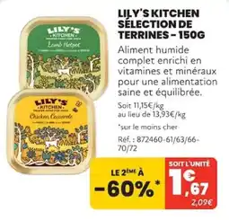 Animalis LILY'S KITCHEN SÉLECTION DE TERRINES offre