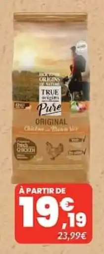 Animalis True Origins Pure Original Chicken & Brown Rice offre