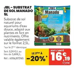 Animalis JBL Substrat de sol Manado offre