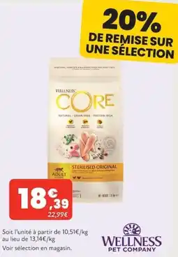 Animalis Wellness core offre