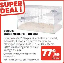 Animalis ZOLUX CAGE NEOLIFE - 80 CM offre