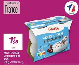 Netto Netto Yaourt et crème stracciatella offre